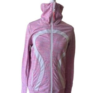 Lululemon Pink Running Jacket Size 6  Zip Front, Zipper Pocket